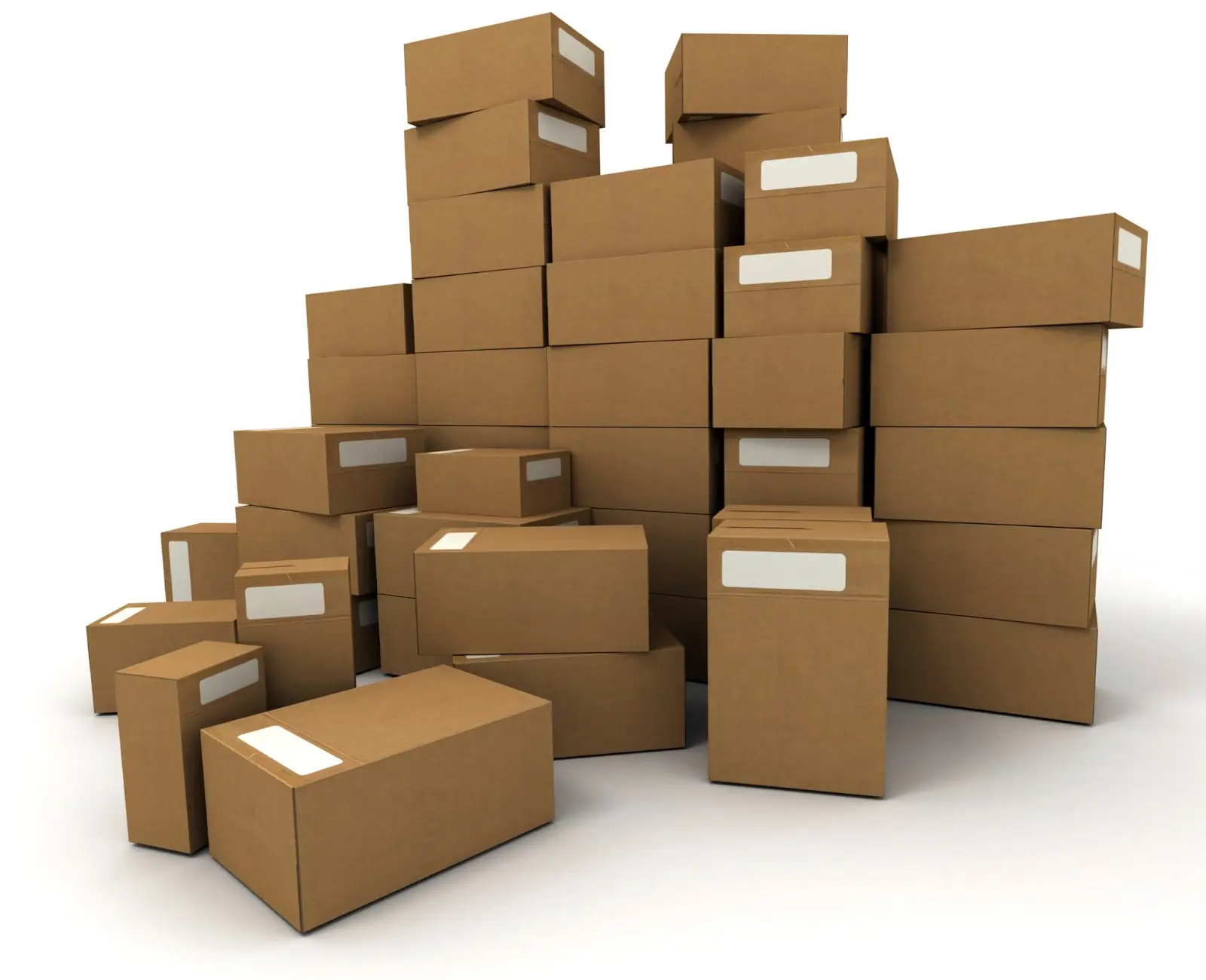 Pile de cartons de déménagement